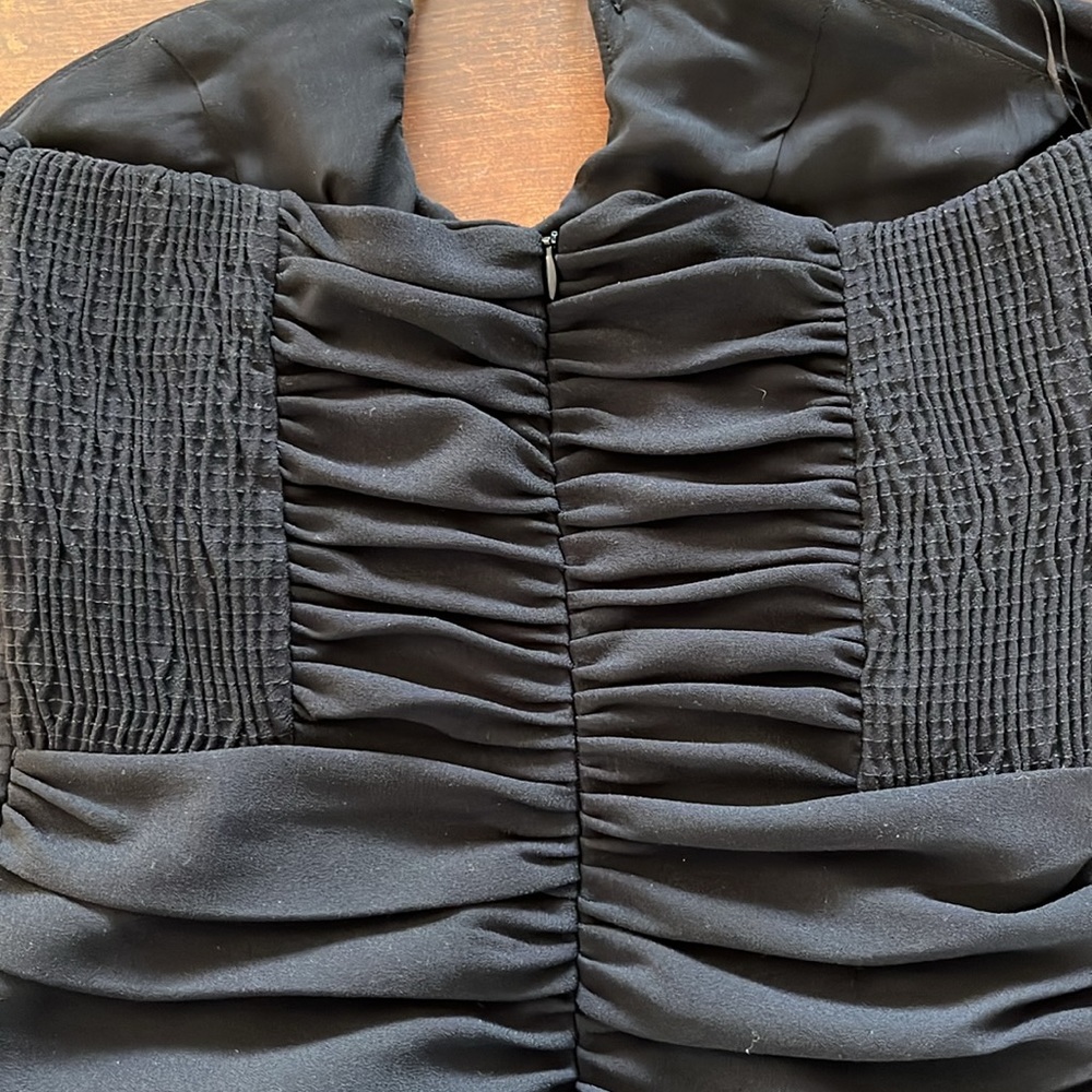 Zara Draped Ruched Bodycon Mini Dress - Picture 5 of 6